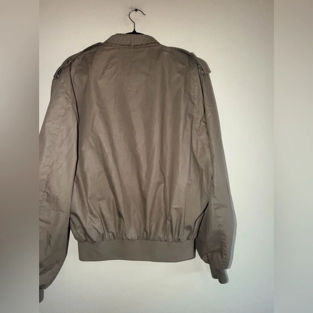 Members Only Tan Windbreaker Jacket